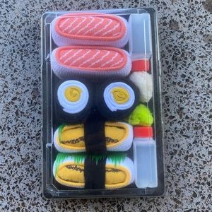 Cool Sushi socks.